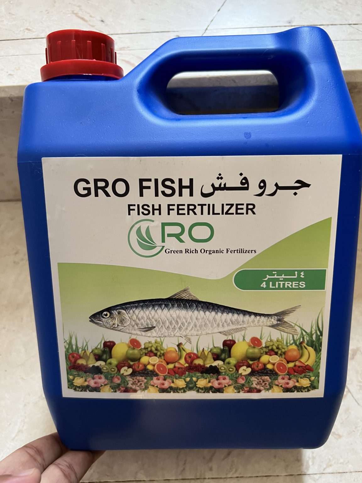 Gro Fish Fertilizer 4L سماد السمكي السائل Local Roots